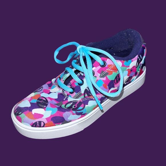 Big Kid Heelys Launch Grape/Multi Shoes With Wheels Sneakers Size 4 - Picture 7 of 7